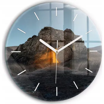 Hodiny Nástěnné hodiny SacroArte šedé 30 cm