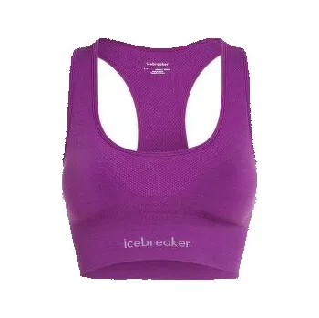 Dámské oblečení Icebreaker Merino Seamless Active Bra Women PASSION fialová S