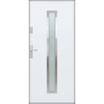 Vchodové dveře Hahn-Türke Vchodové dveře ATU68-M600 Barva: Bílá, Směr otevírání: Pravé, Ven, Celkové rozměry: 900x2000mm