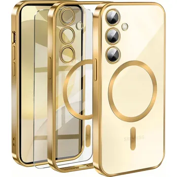 Pouzdro na mobilní telefon Zadní Kryt Erbord pro Samsung Galaxy S24 zlatý