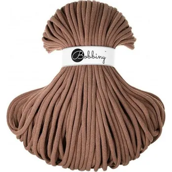 Příze Bobbiny bavlněná šňůra JUMBO 9mm Mocha Mousse