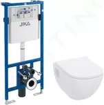 Jika Mio-N Set předstěnové instalace a závěsného klozetu, Rimless, DualFlush, bílá, H6007160000002