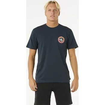 Pánská móda tričko Rip Curl SHRED TIL TEE Dark Navy velikost XXL