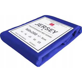 Prostěradlo Prostěradlo jersey bez gumy 160x200 modrá chrpa