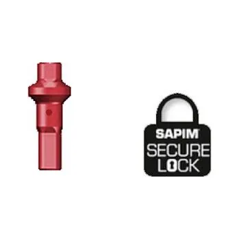 SAPIM nipl Alu Polyax 16 double square červený secure lock