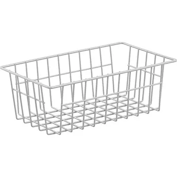 Skladový kontejner FEROPLAST spol. s.r.o Drátěný koš KS27 pro regál s hloubkou 400mm, 350(h)x200(š)x120(v) mm