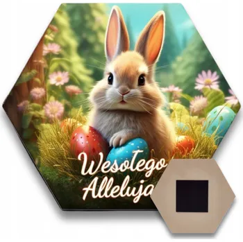 Obraz Magnet Bartu Velikonoční zajíček dřevěný 9x8 cm