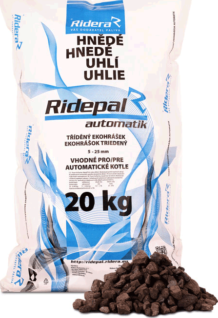 Ridepal Bílinské hnědé uhlí ořech 2 pro automatické kotle
