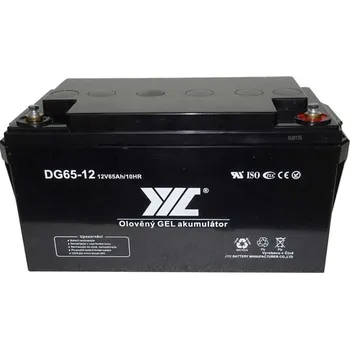 Záložní baterie Pb akumulátor JYC DG65-12 AGM VRLA GEL 12V/65Ah