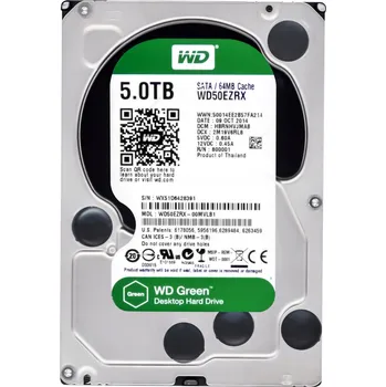 Interní pevný disk Pevný disk Western Digital GREEN WD50EZRX 5 TB SATA III 3,5"