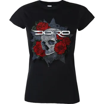Dámské tričko Tričko metal dámské Doro - Skull & Roses - ART WORX - 711098-001 - L