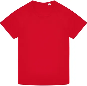 Chlapecké kalhoty B&C Tričko B&C Active T kids, sportovní, krátký rukáv, dětské COT01ATK400462-red Červená 5-6