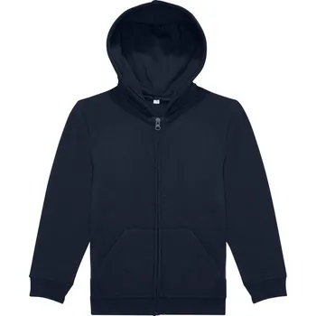 B&C Mikina s kapucí B&C ID.334 Zip Hood kids na zip, dětská COT01K33400363-navy Navy 7-8