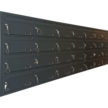 Poštovní schránka 3MH s.r.o. Poštovní schránka MB 01-370x220x260 v sestavě pro zazdění Barva: RAL 7016 antracit