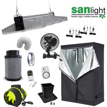 Pěstební box higarden LED Set Sanlight EVO 4-120 265W - 120x60x180cm