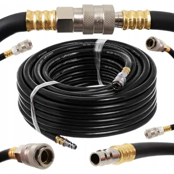 Příslušenství ke kompresoru PNEUMATICKÁ HADICE KE KOMPRESORU 10M 20 BAR 10X17 GUMOVÁ FLEXIBILNÍ