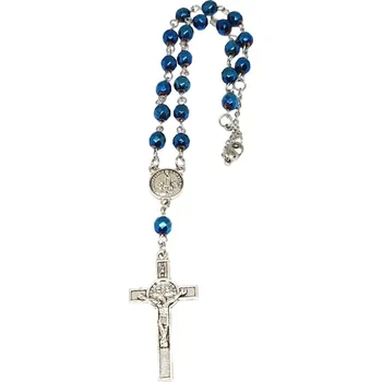 Růženec Růženec hematit modrý fazetovaný