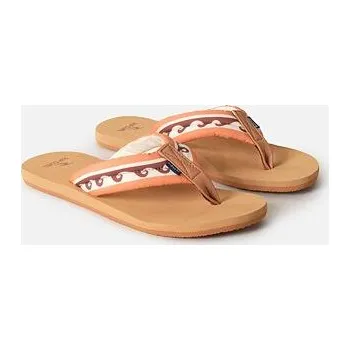 Dámské žabky žabky Rip Curl FREEDOM PLUSH BLOOM OPEN TOE Tan velikost 38.0