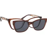 BRILO Dioptrické brýle REC650-B +3,00 s polarizačním klipem