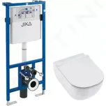 Jika Mio-N Set předstěnové instalace a závěsného klozetu, Rimless, DualFlush, bílá, H6007140000002