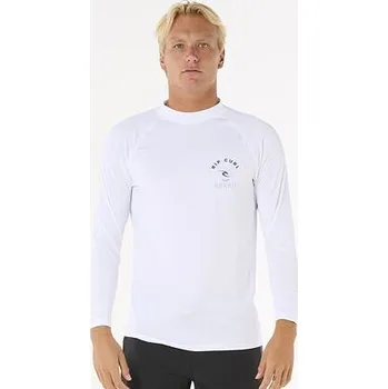 Pánská móda lykra Rip Curl ISLAND VIBE UPF L/S White velikost L