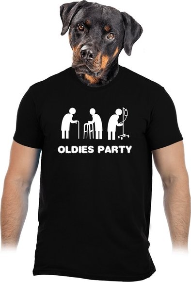 Vtipné tričko Bastard: Oldies party