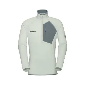Pánská mikina Mammut Aenergy Light ML Half Zip Pull Men 1303 silver sage-strata zelená M