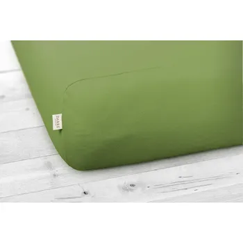 Bytový textil DARRÉ Jersey prostěradlo tmavě zelené na výšku matrace do 30 cm Velikost: 140 x 200