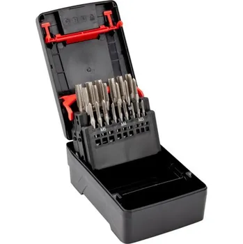 Závitořezný nástroj Kazeta ručních závitníků HSS 21ks DIN 352 M3-M12 - 0639000021