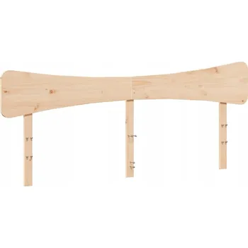 Čelo z borovicového dřeva 205,5x81 cm, přírodní