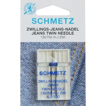 Dvojjehla SCHMETZ jeans 130/705 H-J ZWI NE 4,0 SES 100