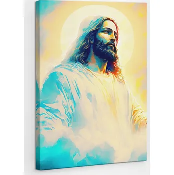 Obraz Obraz na plátně Dárek Do Kuchyně Obývacího Pokoje Malovaný Katolický Ježíš 40x60