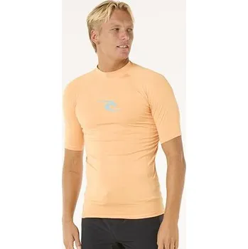 Pánské tričko lykra Rip Curl WAVES UPF PERF S/S Mandarin Zest velikost M