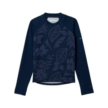 Columbia Sandy Shores Printed LS Sunguard Youth Coll Navy Pasteled Tonal, Coll Navy 472 modrá M