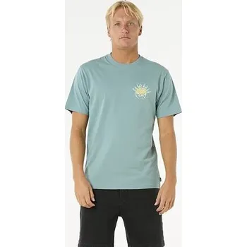 Pánská móda tričko Rip Curl DAZED TEE Blue Lagoon velikost XL