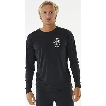 Pánské tričko lykra Rip Curl ICONS SURFLITE UPF L/S Black velikost L