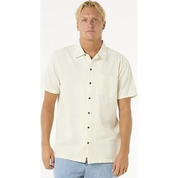 Pánská móda košile Rip Curl RAW ENERGY STRIPE S/S SHIRT Bone velikost L