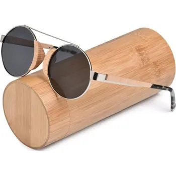 TEXTILOMANIE Sluneční brýle dřevěné retro tmavé