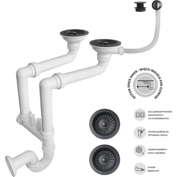 Sifon Sifon dřezový Granitan 889 mm