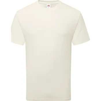 pracovní tričko Fruit of the Loom Tričko Pure Cotton T, těžká bio bavlna, krátký rukáv, unisex COT16136210002-natural M Naturální