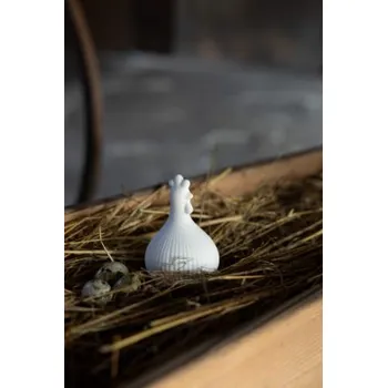 Velikonoční dekorace Velikonoční dekorace slepička Kerstin White 10 cm