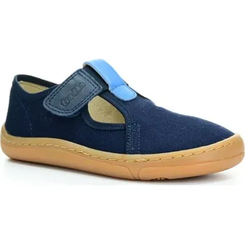 Chlapecké bačkory Dětské bačkory-plátěnky Froddo Canvas T-Bar G1700380 Velikost boty: 27