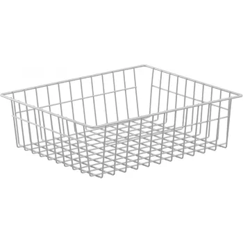 Skladový kontejner FEROPLAST spol. s.r.o Drátěný koš KS28 pro regál s hloubkou 400mm, 350(h)x400(š)x120(v) mm