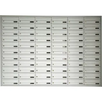 Železářství 3MH s.r.o. Poštovní schránka MB 01-260x110x370 v sestavě pro zazdění Barva: RAL 9016 bílá