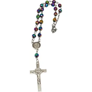 Růženec Růženec hematitový duhový
