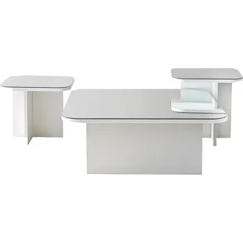 Konferenční stolek Sada konferenčních stolků Jazz bílá