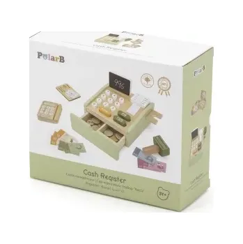 Dřevěná hračka VIGA PolarB Dřevěná pokladna zelená