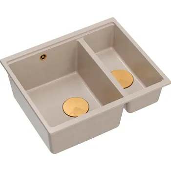 Granitový dřez Quadron Logan dřez graniteq 55x46 cm béžová HCQL5646U2-C1_U