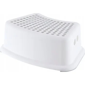 Stolička Plošina stolička bílá s šedou pro děti