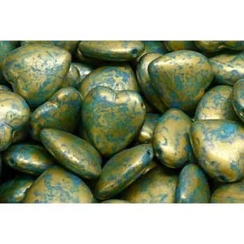 Korálek Srdce s dírkou nahoře č.4716 (15x16mm)